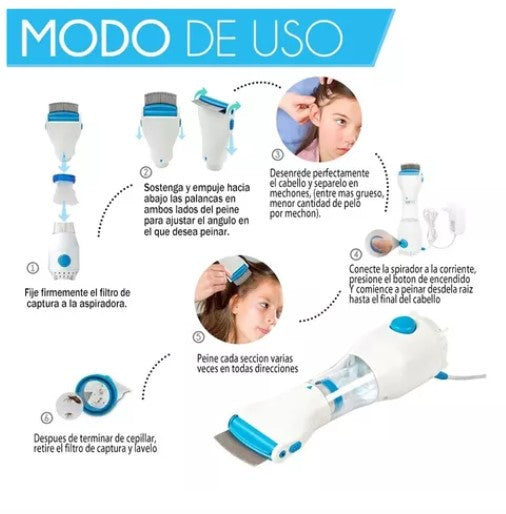 Aspiradora De Piojos Y Liendres