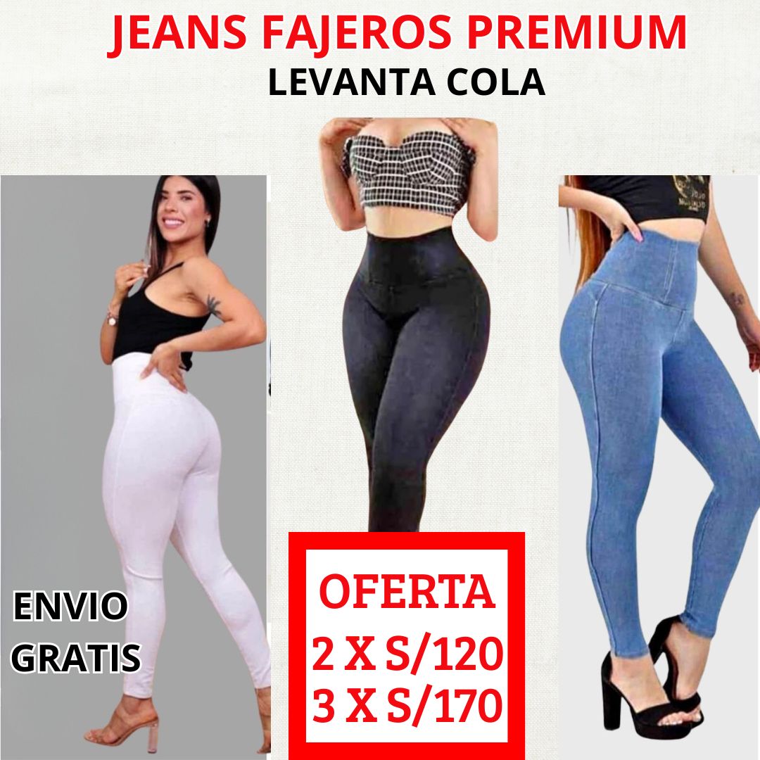 JEANS LEVANTA COLA PREMIUM