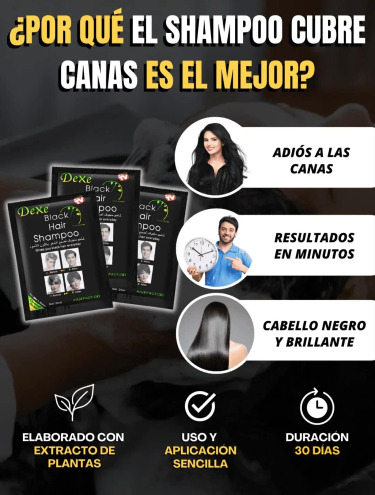 LLEGO EL NUEVO SHAMPO VEGETAL que cubre las canas SIN AMONIACO🤩🤩