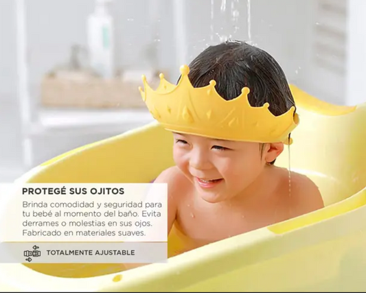 2X 1  CROWN BABY GORRO DE DUCHA PARA BEBE 😃😃