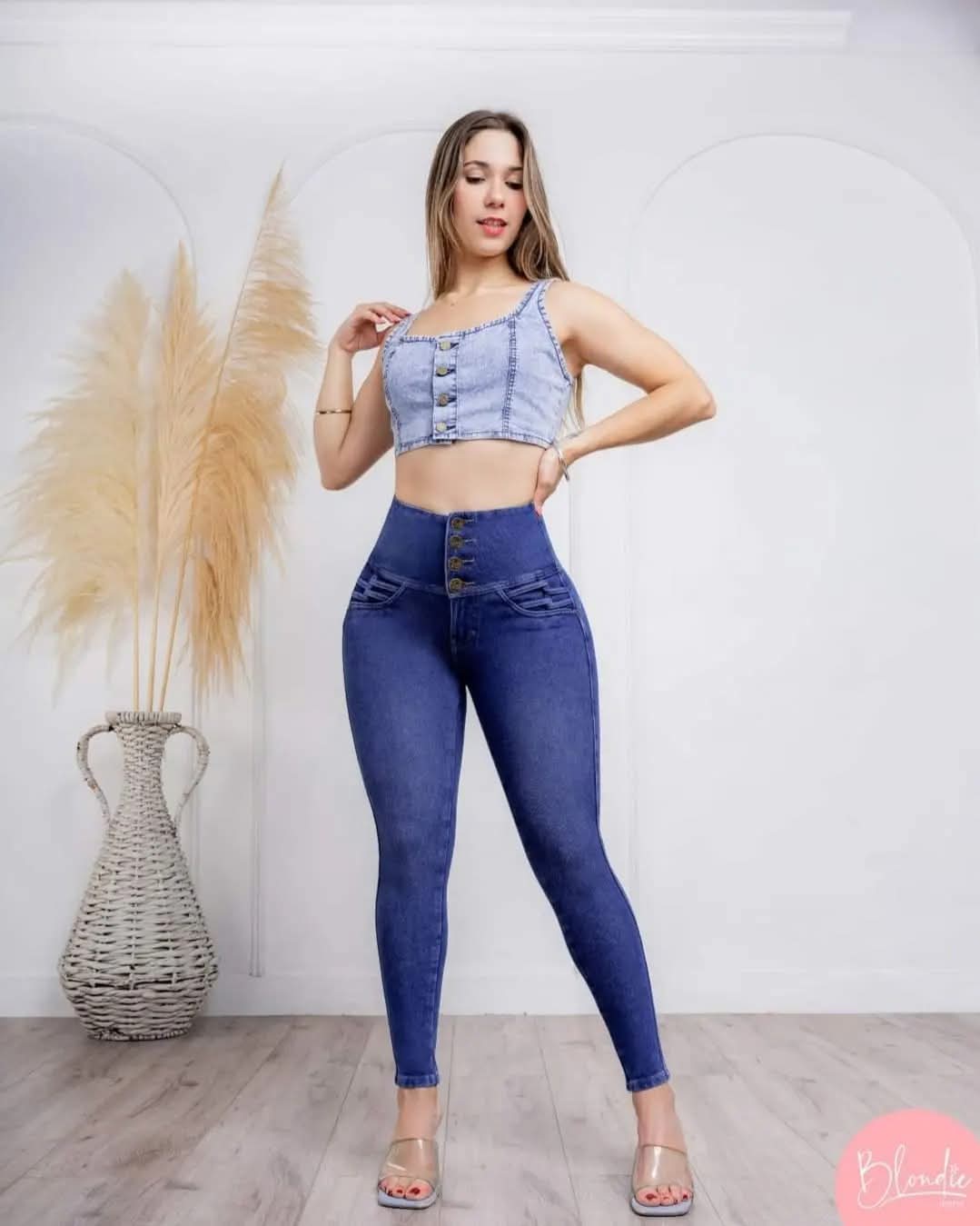 JEANS FAJERO 4 BOTONES COLOMBIANOS