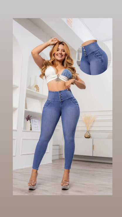 JEANS FAJERO 4 BOTONES COLOMBIANOS